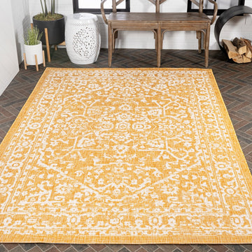 Malta Bohemian Medallion Textured Weave Indoor/outdoor Area Rug